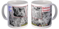 baikonur launch site tyuratam missile range coffee mug