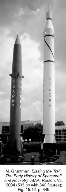 Redstone and Jupiter-C missiles